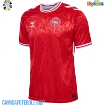 Camisa de time de futebol Dinamarca Replicas 1º Equipamento Europeu 2024 Manga Curta